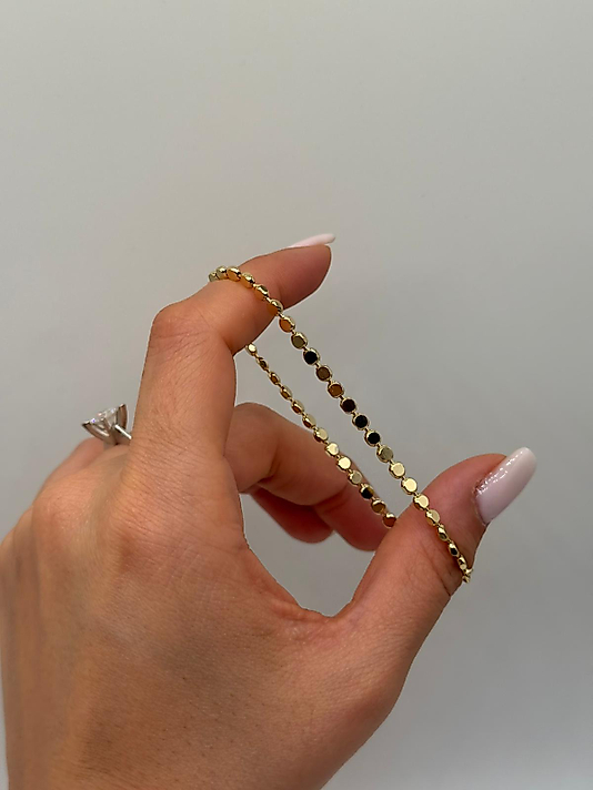 Xuping Pul Detaylı Altın Renk Zincir Bileklik