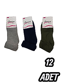 Kadın Sara Havlu Patik 12 Adet