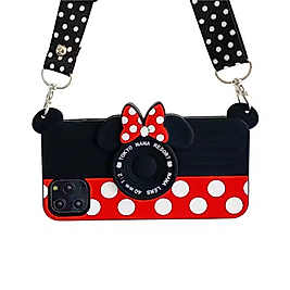 İphone 14 Pro Askılı Mickey Mouse Telefon Kılıfı