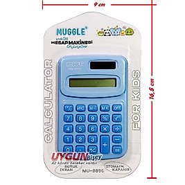 Muggle Renkli Hesap Makinası - Cep Boy - Mavi
