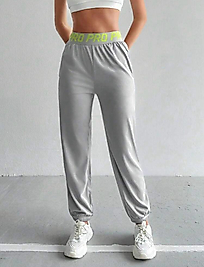 Dragron Easify Casual Letter Jakarlı İpli Jogger