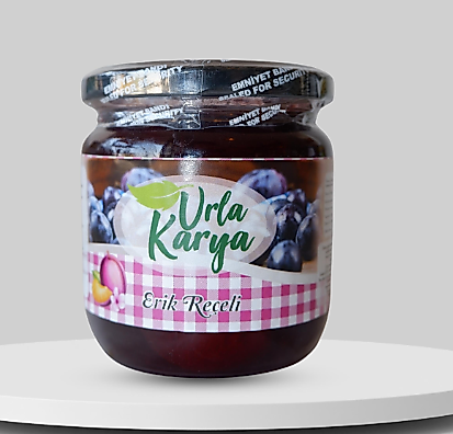 Urla KOP Katkısız Doğal Mürdüm Eriği Reçeli 450gr