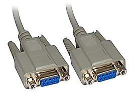 RS232 - Seri Port - 9 Pin Dişi - Dişi Kablo 1.5 Metre - Beyaz Pritech