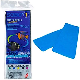 Sobo Akvaryum Filtre Süngeri 32x12x2 Mavi