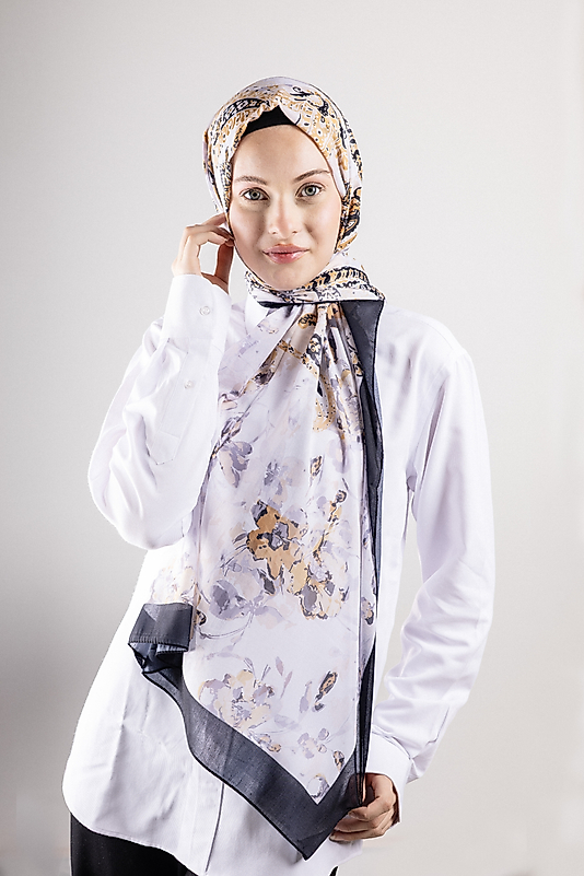 Digital Soft Şal Pastel Çiçek Desen