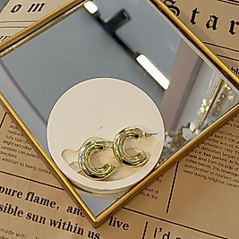 Kalın Gold Halka Küpe