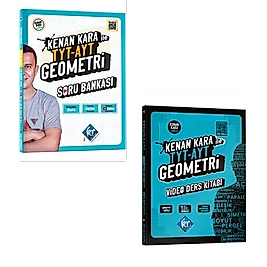 2025 Kenan Kara ile TYT-AYT Geometri Video Ders Kitabı - Kenan Kara ile TYT-AYT Geometri Soru Bankası Seti KR Akademi Yayınları