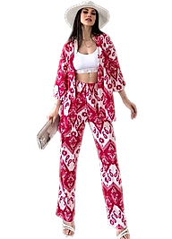 Alt Üst Takım Kimono- Desenli