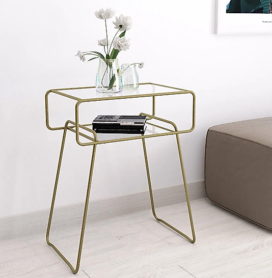 MAT GOLD KOMODİN YAN SEHPA