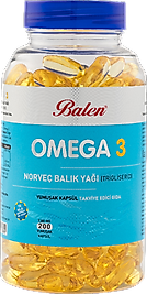 Balen Omega 3 Norveç Balık Yağı (Trigiliserid) Yumuşak  1380 Mg 200 Kapsül