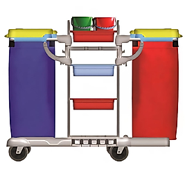 Kat Hizmet Arabası Çift Brandalı Plastik