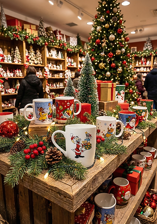 Tom & Jerry baskılı Yeni Yıl kupa