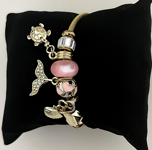 Gold Charmlı Pandora Bileklik