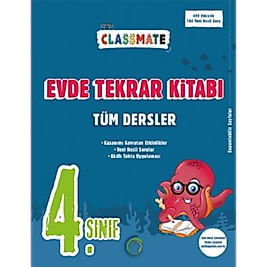 4. Sınıf Classmate Tüm Dersler Evde Tekrar Kitabı 2025 Okyanus Yayıncılık