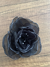 Black Organza Brooch