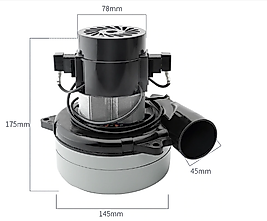 Sanayi Tip Süpürge Motoru üfleme motoru egzozlu