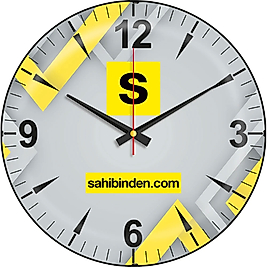 V30-528-B Bombe Cam Duvar Saati