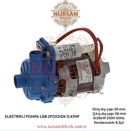 Lgb & Fır ZFC 121 DX Bulaşık Makinesi Yıkama Motoru