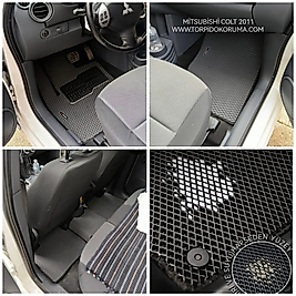 Mitsubishi Colt 2011+ Akıllı Premium Eva Oto Paspas (Aksesuarlar Fiyata Dahil Değildir)