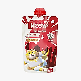 Moow Taze Kuzulu Balkabaklı ve Keçi Sütlü Kedi Et Ezmesi 90 gr