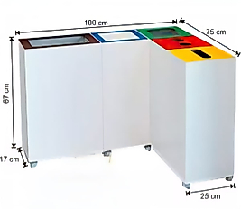 Geri Dönüşüm Kovası Boyalı 5'Lİ ( KDV DAHİL )