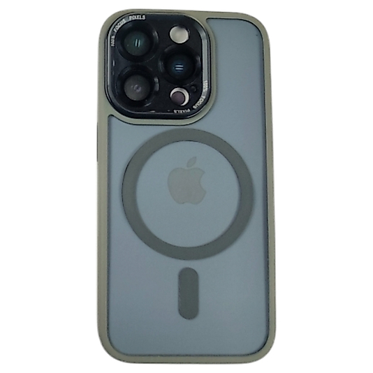 APPLE 15 PRO MAGSAFE LENS KORUMALI METAL TUŞLU KAVÇUK ÇERCEVE KILIF