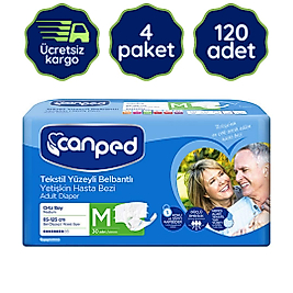 Canped Belbantlı Hasta Bezi Orta(M) 30'lu 120 Adet