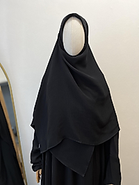 Siyah Bambu Börümcük Eşarp 130 cm