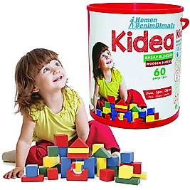 KID-1002 AHŞAP BLOKLAR 60 PARÇA