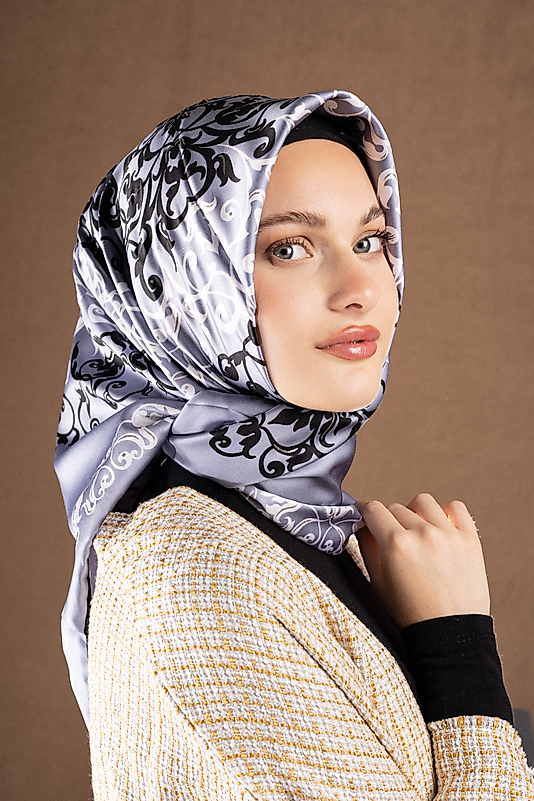 Varaklı Saten Eşarp