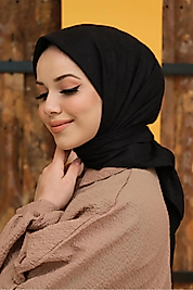 Bambu Siyah Kraş Eşarp