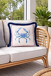 Püsküllü Marin Kırlent