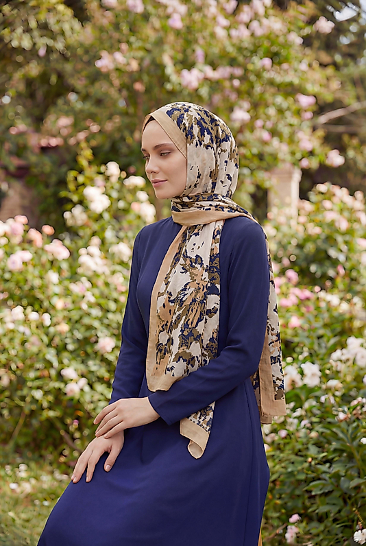 Spring Çiçekli Desenli Şal