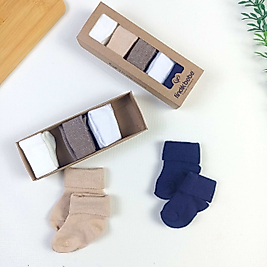 5 Parça Kutulu Yenidoğan Çorap Seti