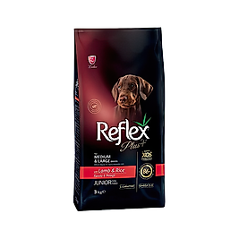 Reflex Plus Kuzu Etli Büyük Irk Yavru Köpek Maması 3 kg