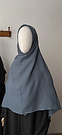 Antrasit Müslin Eşarp 120 Cm