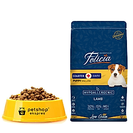 Felicia Az Tahıllı Kuzulu Small & Mini HypoAllergenic Yavru Köpek Maması  1 Kg