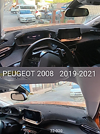 Peugeot 2008  2019 - 2021 Konsol Torpido 3D Koruma