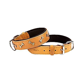 Doggie Comfort Deri Camel Boyun Tasması 2 x 35 - 40 cm