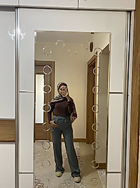 Zara Krep Kumaş Önü Cırtlı Palazzo Pantolon