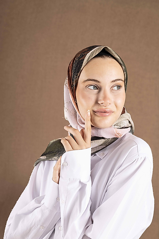 DECODE EŞARP PASTEL DESEN