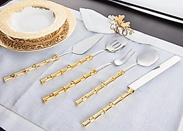 5 Parça Royking Bambu Model Gold Servis Takımı