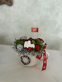 Yılbaşı temalı kupa