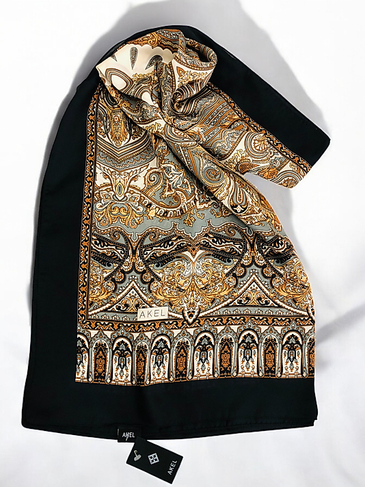 Desenli Alfa Silk Şal Pastel Desen