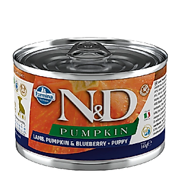 N&D Pumpkin Bal Kabaklı Kuzulu Küçük Irk Yavru Köpek Konservesi 140gr