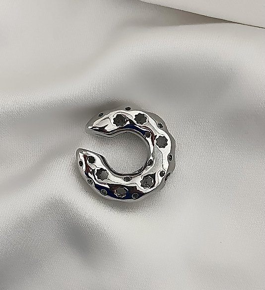 Silver Kalın Mini Ear Cuff