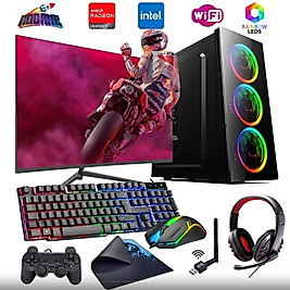 INTEL I5 4N 8GB 480GB SSD 4GB RX550 24" Monitörlü Oyun Bilgisayarı (Gaming SET)