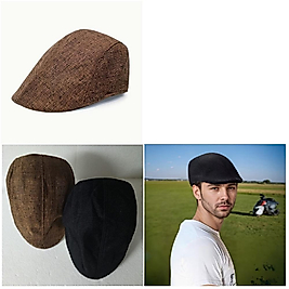 (1 KAHVERENGİ + 1 SİYAH) 2 ADET TARZ RETRO TASARIM TÜM YAŞLARA HER MEVSİME UYGUN BERE ŞAPKA