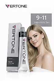 VERTONE SAÇ BOYASI 60 ML. (9-11 YOĞUN KÜLLÜ SARI)