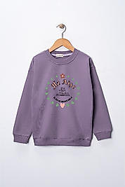Kız Çocuk Hz Aişe Baskılı Pamuklu Sweat